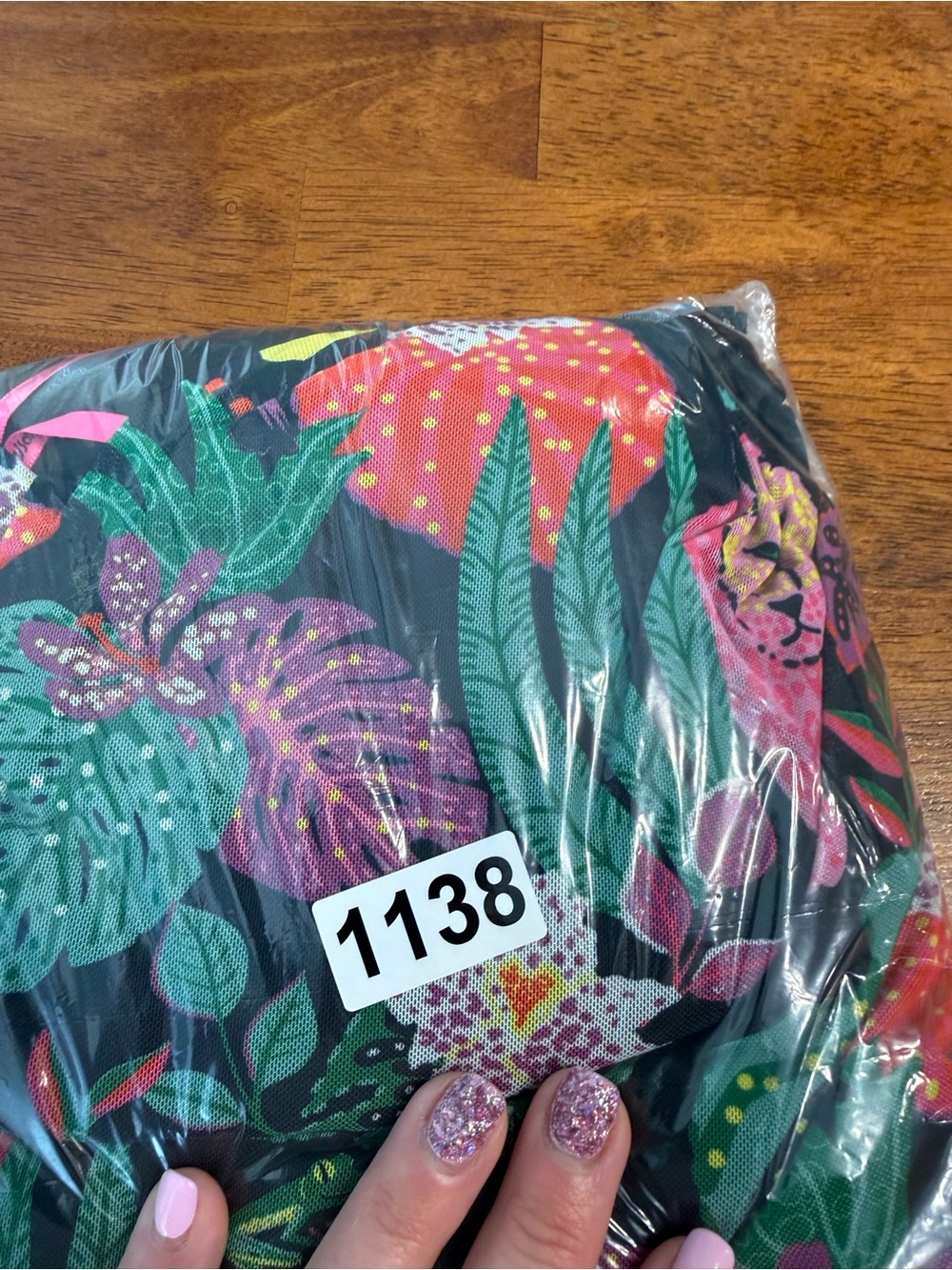 Betsey Johnson Paulina Tropical Jungle Print Mesh Halter Maxi Dress Leopard XL - Picture 13 of 13